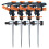1set/4pcs Professional Garden Metal Sprinkler with 360 Degree Adjustable Rotating Nozzle Pulse Irrigation System 1
