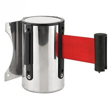 Retractable Barrier Strips Wall Mount Crowd Control System for Playgrounds and Schools
