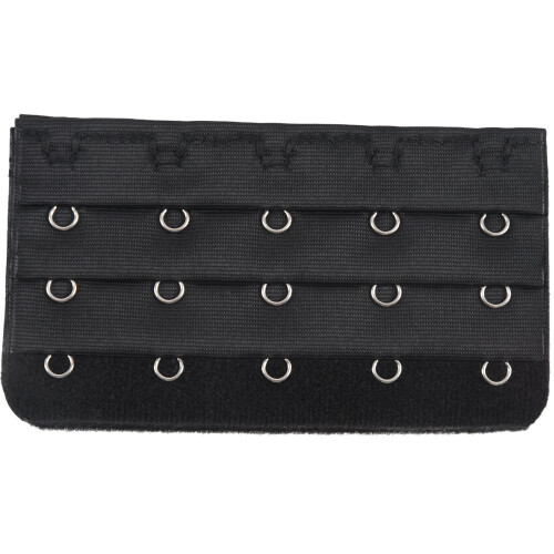 Nero 5 file gancio e nastro occhio estensione Strap Bra Extender 5 Pz per le donne