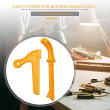 Yellow Plastic Woodworking Practical Push Block Hand Saw Plastic Push Sticks Tool Set for Woodworkers and Use Table Saws,Router Tables