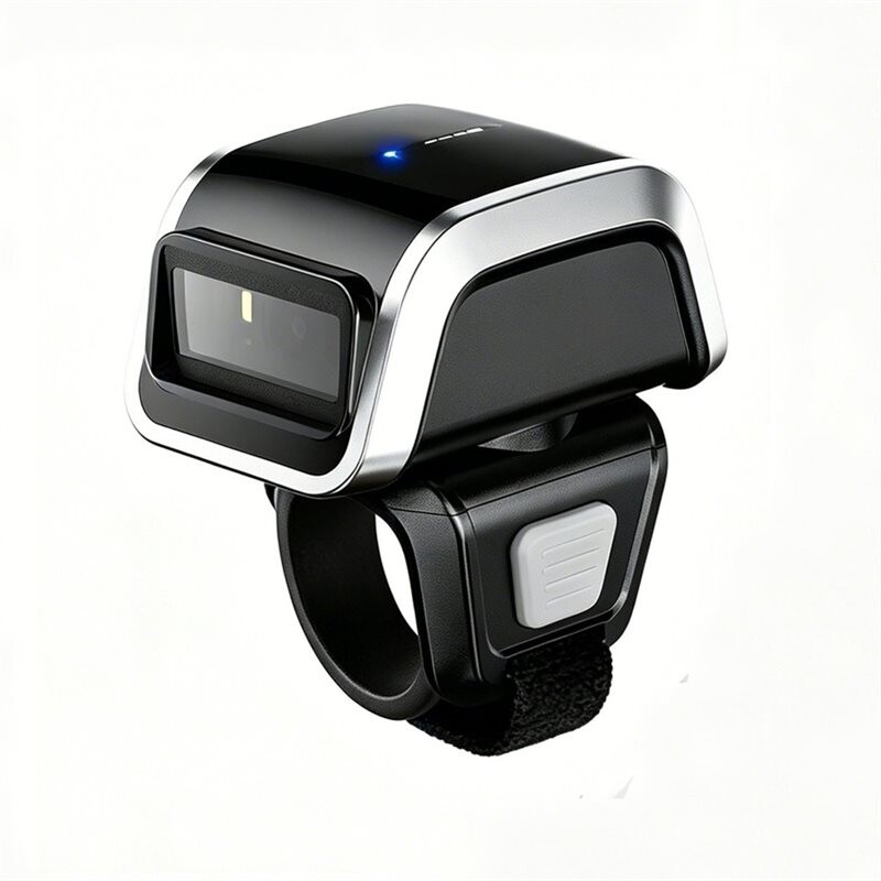2D Barcode Wearable Wireless Finger QR Bar Code Scanner Reader ...