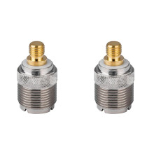 2X UHF SO239 Connector for GP328 Walkie Talkie Car Antenna RF Coaxial Connector Adapter SO239 Female to Flat M6