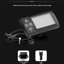 Controlador de Motor Sem Escovas 24V 36V 48V 17A 250W 350W S861 Kit LCD Colorido para Reparo de Scooter de Mountain Bike Elétrica