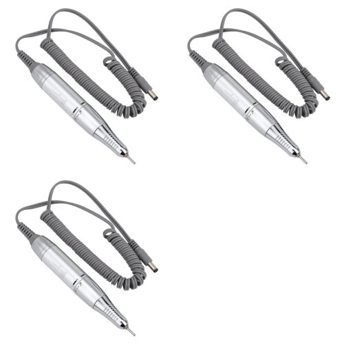 3X Electric Nails Drill Handle Nails Art Drill Handpiece File Grind Machine Manicure Drill Accessory  Plug