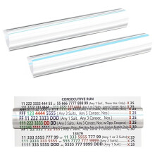 Mahjong  Finder Large Card Magnifier with  Guiding ,Wide Reading Ruler for American Mahjong Seniors 2 Pack