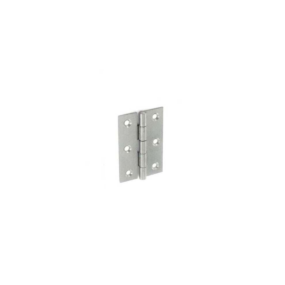 (50Mm, Silver) Securit Steel Butt Hinges Self Colour 2 Pack 5059444091834