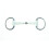 (5.5in, Ivory) Korsteel Flexi Mouth Jointed Eggbutt Snaffle Bit 1