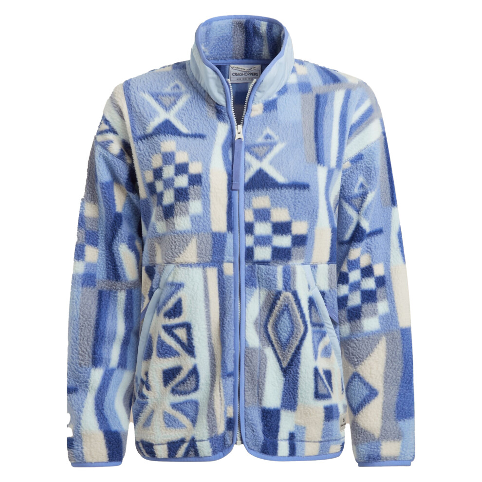 Craghoppers (10 Uk, Vinca ) Womens/Ladies Dante Patterned Full Zip Fleece Jacket Blue