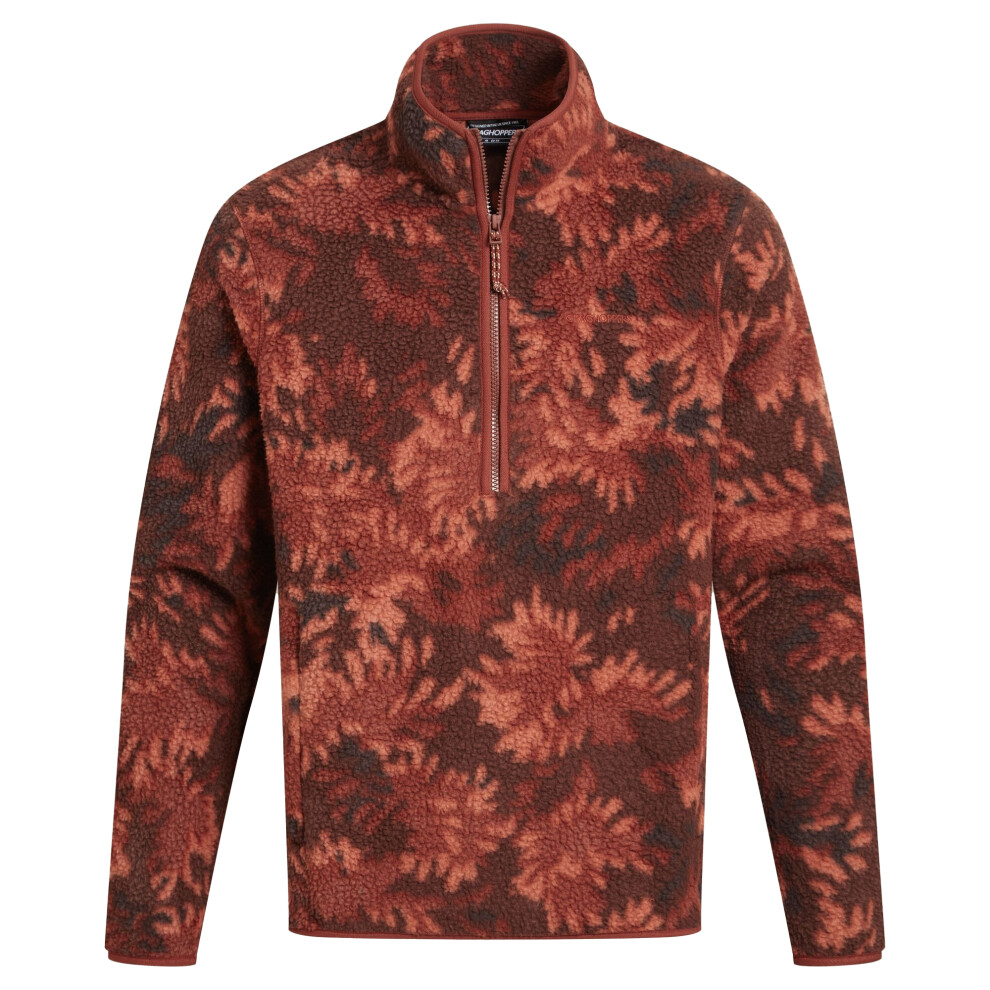 Craghoppers (Xxl, Jasper) Mens Tatton Ii Leaf Half Zip Fleece Top Red