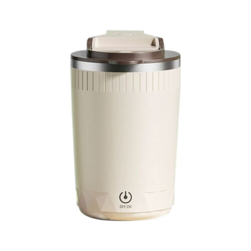 Automatic Self Stirring Mug, Coffee Milk Mixing Cup, Electric Blender, 400ml Light Brown