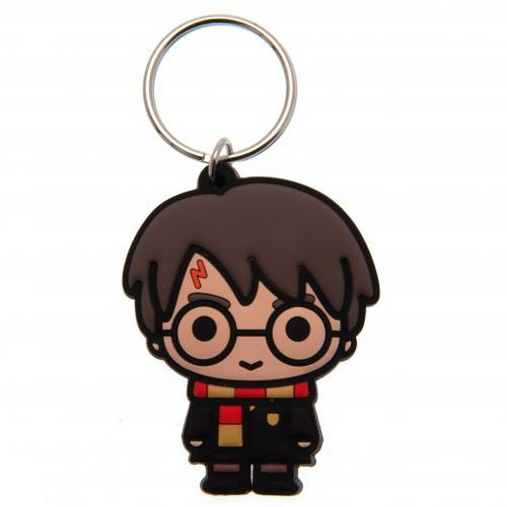 Harry Potter Chibi Rubber Harry Keyring Brown