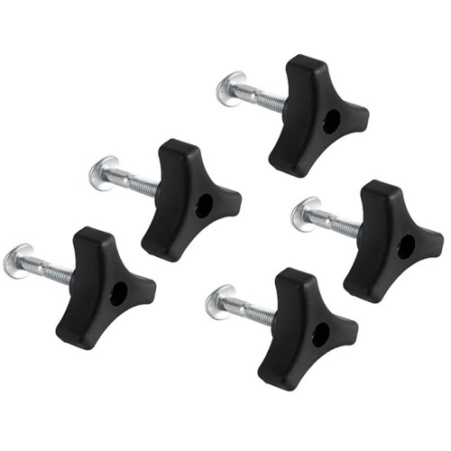 5PCS Universal Handrail Handle Lawn Mower Kit, Replacement Blades, Grass Catcher, Wheels