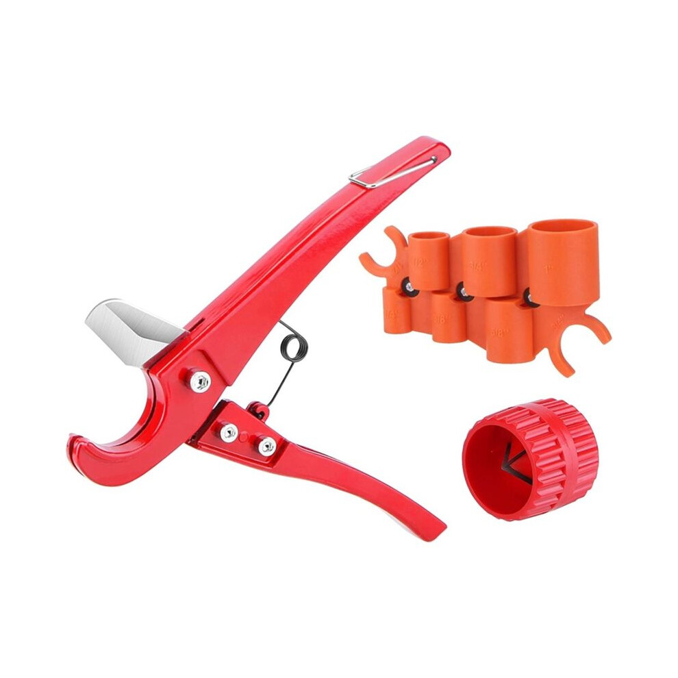1/4'' - 1'' Depth Gauge And Pipe Deburring Tool, 1/8'' To1-5/8'' Inner Outer Reamer Pipe Tubing Chamfer Tool,For Pvc Ppr 4713119457790