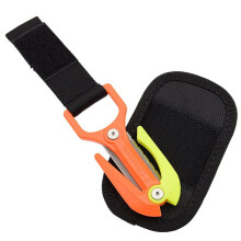 Scuba Diving Titanium Alloy Underwater Rope Cutter Cutting Special Knife Spearfishing Dual-Blade Safety Rescue Tool