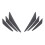 Universal Car Spoiler Canards Kit,Front Bumper Lip Splitter, Anti-Collision Diffuser, Soft Rubber Decorative Stickers 1