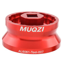 MUQZI 5 in 1 Bike Bottom Bracket Tool for 12/16- 39/41/44/46/49mm Compatible with A Red
