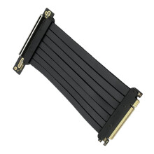 PCIE 5.0 X16 GPU Extension Cable Card External Adapter Cable High-Speed Cable 90 Degrees 200MM