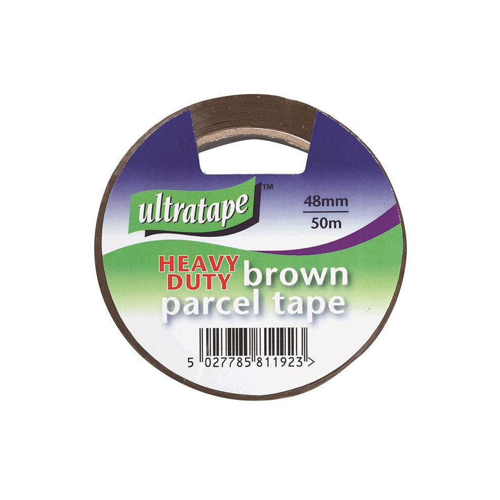 Ultratape Heavy Duty Brown Parcel Tape 48Mm X 50M 5063750883946