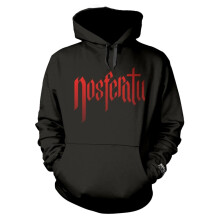 (M, Black/Red) Nosferatu Unisex Adult Shadow Pullover Hoodie