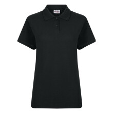 (26 UK - 28 UK, Black) Absolute Apparel Womens/Ladies Elegant Fitted Polo