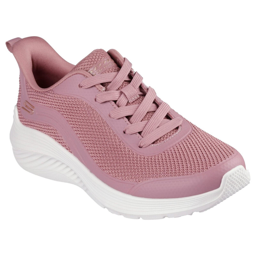 Skechers (3 Uk, Rose) Womens/Ladies Bobs Squad Waves Still Wading Trainers Multicoloured