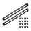 2 Packs 1U Rack XLR Patch Panel , Punched Metal Rack Mount Audio Rack Mount Panel 1U16 1