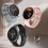 Micro-Engraved Y22 1.32-Inch Bluetooth Smartwatch With Rotating Button (Silver Gray) :Silver Gray Surprise Gift 2