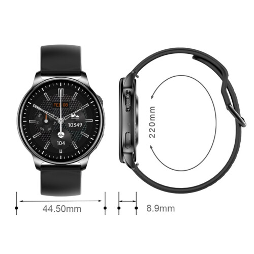 Micro-Engraved Y22 1.32-Inch Bluetooth Smartwatch With Rotating Button (Silver Gray) :Silver Gray Surprise Gift 2