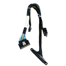 LP Slim SAS8654 8i to NVMe U.2 SFF-8639 Hard Drive Adapter Cable LP8654 to 8639 4P Power Supply Port SSD 40-50CM