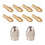 10Pcs Brass Collet for , Replacement 4485 Quick Change Rotary Drill Nut Tool Set with Two Metal Change Collet Nut 1