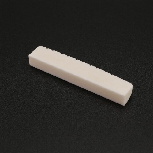 12 Strings Akustisk Gitarr Bone Bridge Sadelmutter för Folkgitarr 49Mm/76Mm Gitarr ErsäTtningsdelar 2