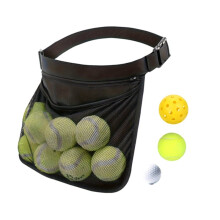 Porte-Balles de Tennis (1 Pièce), Pochette de Ceinture Ajustable en Tissu Oxford et Maille, Idéal pour les Sports de Plein Air Comme le