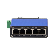 Industrial DIN-Rail Size 10/100M 5 Net Fast Ethernet