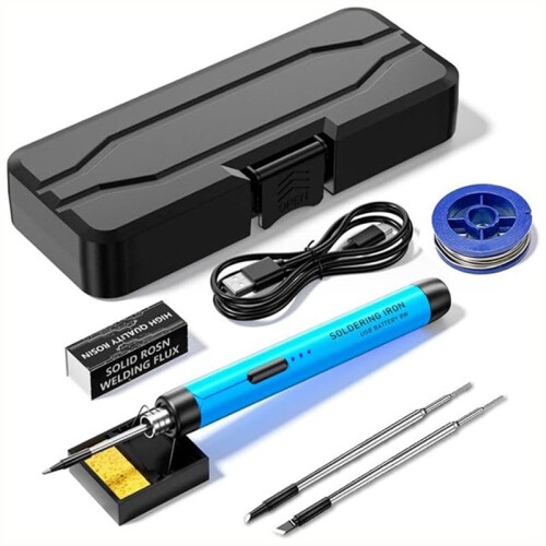 Kit de Fer à Souder USB avec Interface Type-C et Sans Fil , Outil de Soudage à Température Réglable