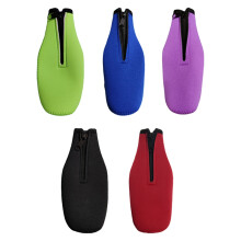 Beer Bottle Insulator Sleeve Keep Drink Cold,Zip- Bottle Jackets,Beer Bottle Cooler Sleeves,Neoprene Cover,5pcs