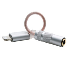 For Interface to 3.5 Round Hole Single Crystal Copper Adapter Cable Small Tail for IOS Mobile Phone