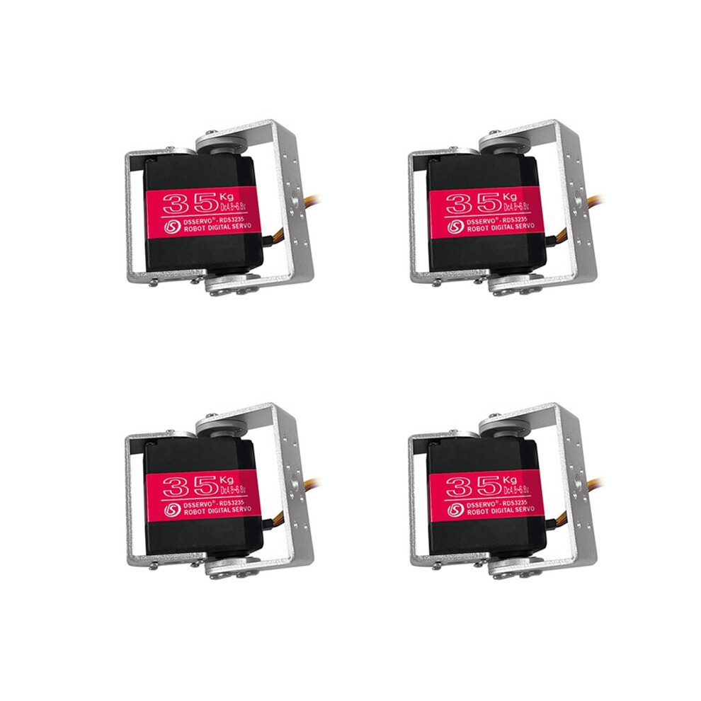 4X Dsservo Dual-Axis Robot Servo 35Kg Rds3235 Metal Digital Servo High Torque Robotic Arm For Robot Diy Accessories 6033988306806