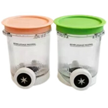 Containers Replacement for NC700 NC701 Ice Cream Maker Accessories Pints and Lids,Reusable Swirl Pint Containers
