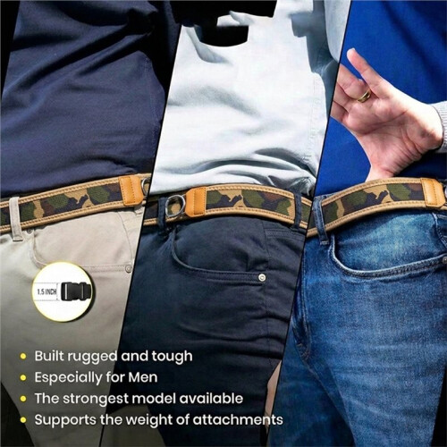 Cinto Elástico Ajustável Sem Fivela, Confortável e Discreto, para Homens e Mulheres. 1