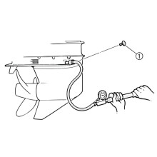 Gearbox Leak Detector for Mercury and Outboard Motors.