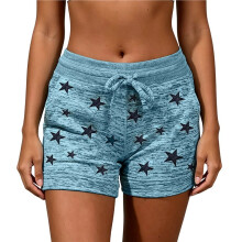 Sweat Shorts Womens Comfy Athletic Shorts High Waisted Workout Running Shorts Jogger Short Pants Sky  Stars M