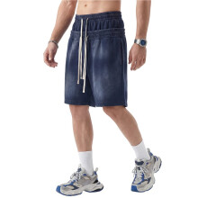Men'S Casual Classic Shorts Athletic Sweat Shorts with Drawstring Retro Cobalt M