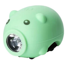 Bicycle Children Cartoon Pig Bike Light Type-C Rechargeable Cycling Accessories Piggy Headlight C