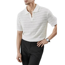 da Uomo Casual Estiva A Maniche Corte per Vacanze al Mare e Bianco M