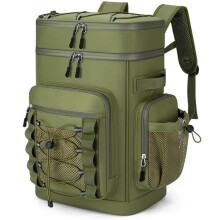 Insulated Cooler Backpack,30L Leakproof Backpack with Double Compartments for Camping, Beach, Travel, Picnic