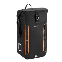 WEST BIKING Fahrrad-Gepäckträgertasche, Wasserdicht, 15-20 L, für Radfahren, Reisen und Pendeln, Orange