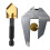 Countersink Drill Bit Countersink Chamfer Deburring Tool Set with Quick Change Hex Shank for Copper Wood Plastic 3