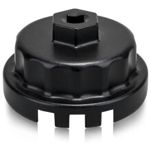 Oil Filter Cap Wrench 14 Flutes 4 Slots Removal Tool for Camry RAV4 Highlander 2.5L-5.7L Engine ,Black