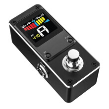 At-07 Tuner Pitch True Bypass 9V for Guitar Bass Violin Ukulele Lekato Guitar Effect Pedal Chromatic Tuning