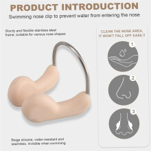 6PCS Swimming Nose Clip Anti-Choking Professional Swimming Wire Nose Clip Underwater Nose Protection
